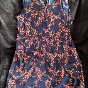 Old Navy Floral Blue and Red Dress
